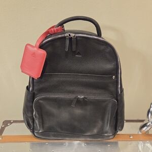 Royce New York for DELTA Million Miler Black Pebble Leather Backpack Large Bag